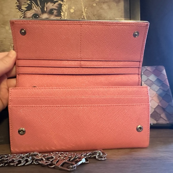 Prada Saffiano Pink Long wallet - Picture 3 of 13